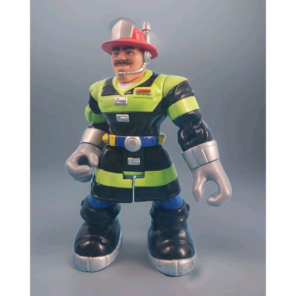 Fisher Price Rescue  Highway Heroes Firefighter Mattel Billy Blazes Black Green